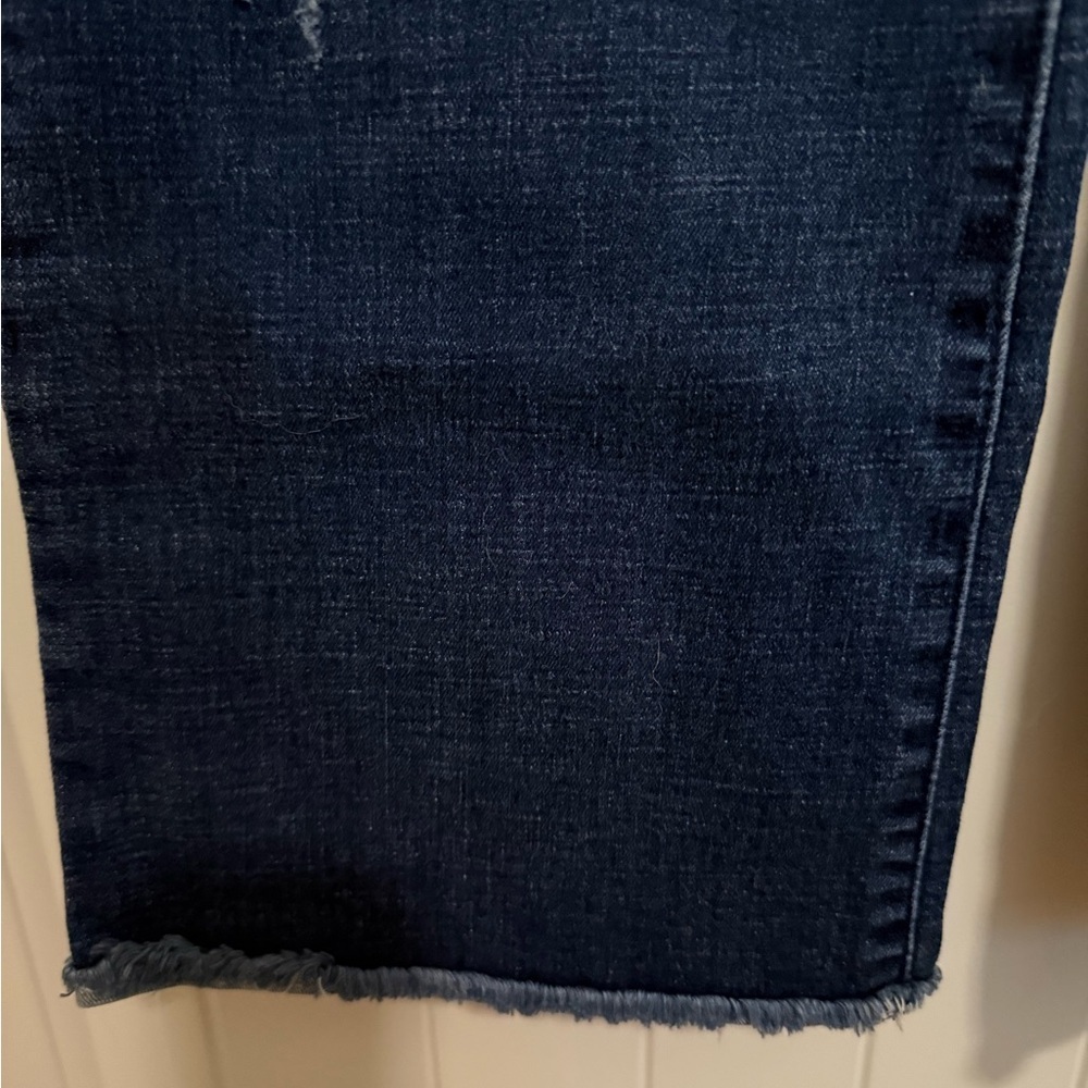 Democracy Blue Straight Leg Jeans with Distressed Details‎ Size 10 - Picture 8 of 8